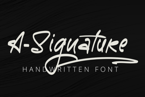 A-Signature Font: Elevate Handmade Branding