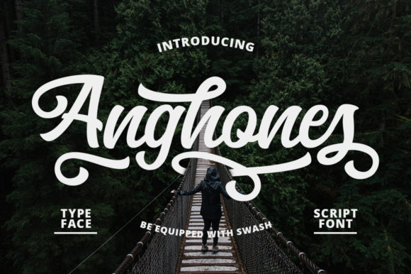 Anghones Font: Bold Handwritten Style for Makers