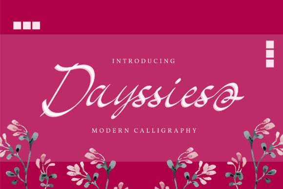 Dayssies: A Delicate Script Font for Makers