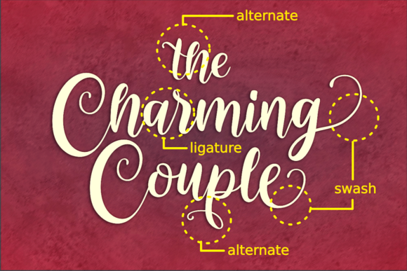 Designing with The Charming Couple Font