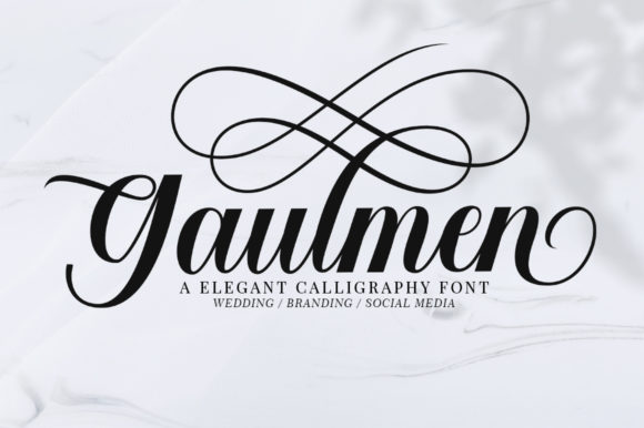Gaulmen: A Playful Script Font for Editorial Design