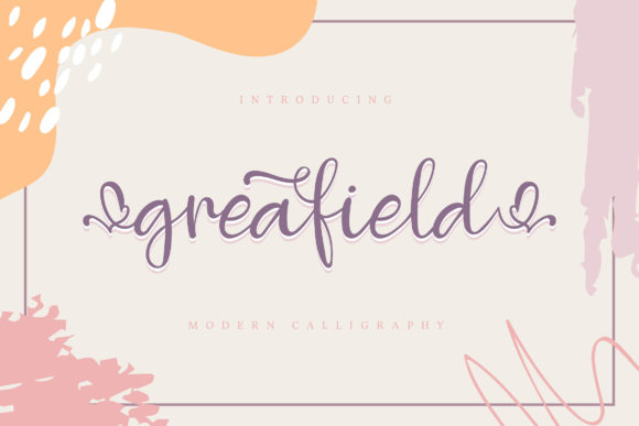 Greafield: A Modern Handwritten Font for Web Design