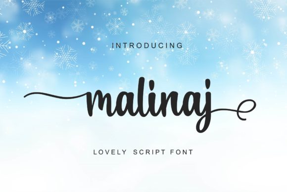 Malinaj Font: A Designer’s Take on Brushed Script