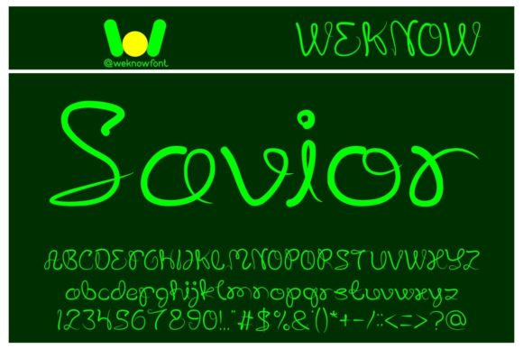 Savior: A Delicate Script Font for Editorial Design