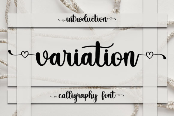 Variation: A Romantic Script Font for Editorial Design