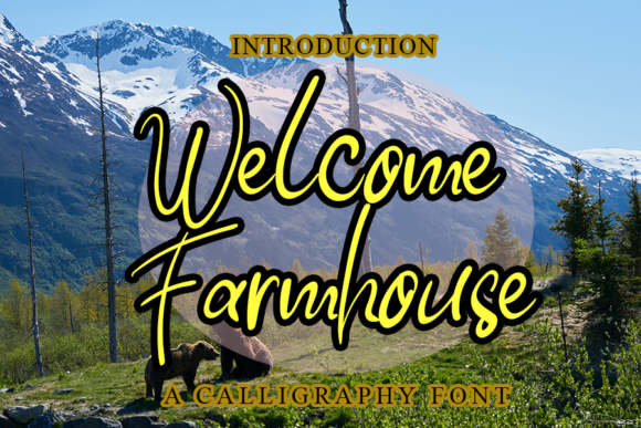 Welcome Farmhouse: A Friendly Script Font for Branding